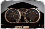 Stylish Fuel Gauge, Gear Indicator & Trip Meter